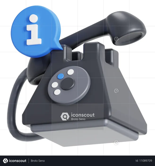 Phone call  3D Icon