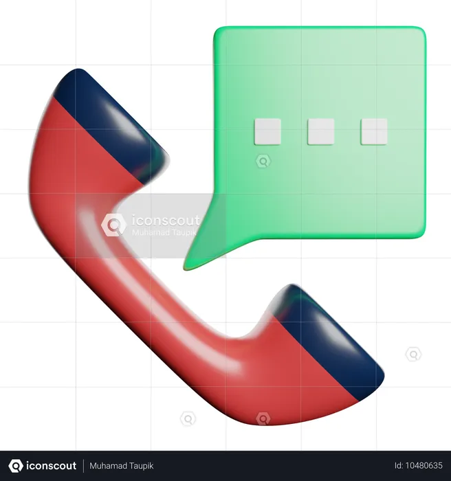 Phone Call  3D Icon