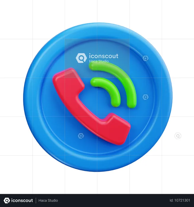 Phone Call  3D Icon