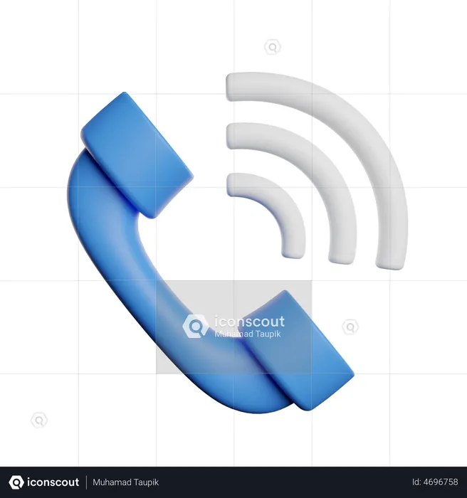 Phone Call  3D Illustration