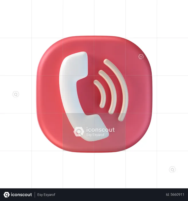 Phone Call  3D Icon