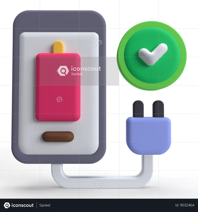 Phone Charging  3D Icon