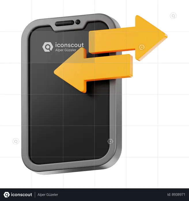Phone Data Transfer  3D Icon