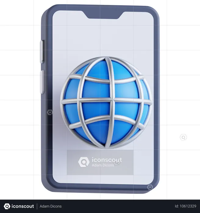 Phone internet  3D Icon