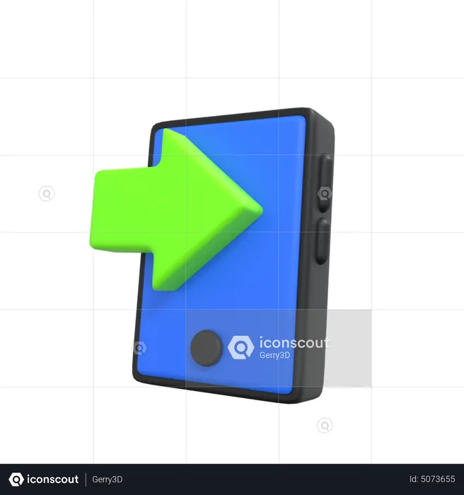 Phone Login  3D Icon
