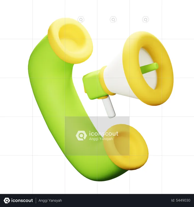 Phone Marketing  3D Icon