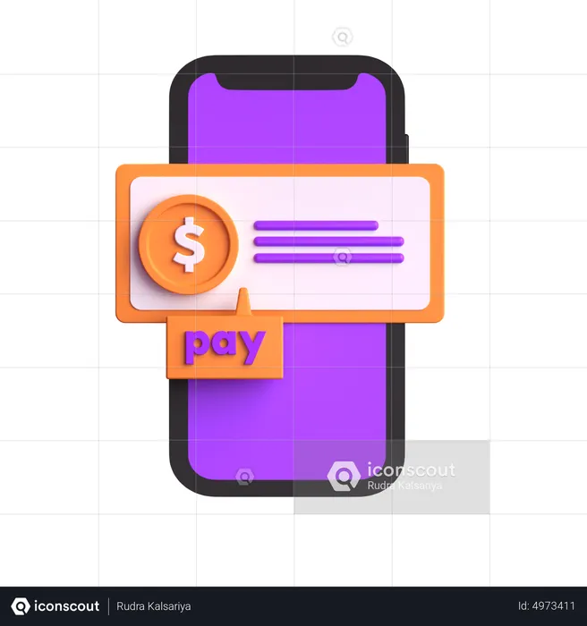 Phone Pay  3D Icon