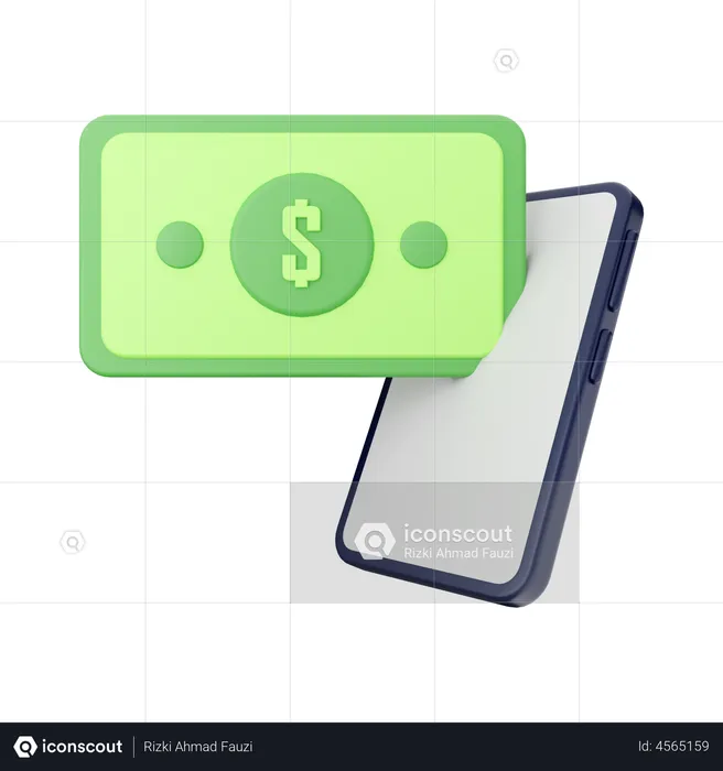 Phone Payment  3D Illustration