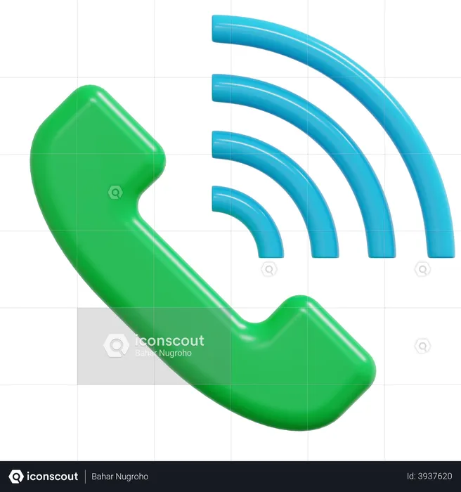 Phone Ringing  3D Illustration