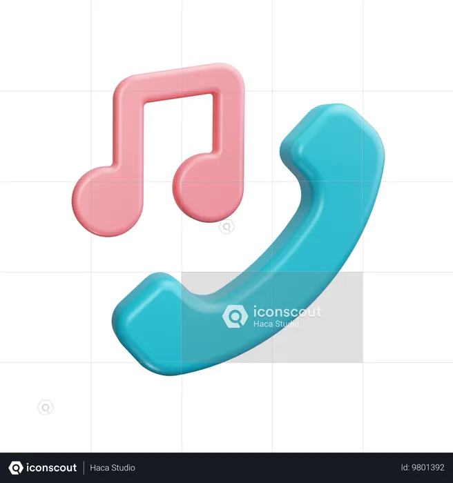 Phone ringtone  3D Icon