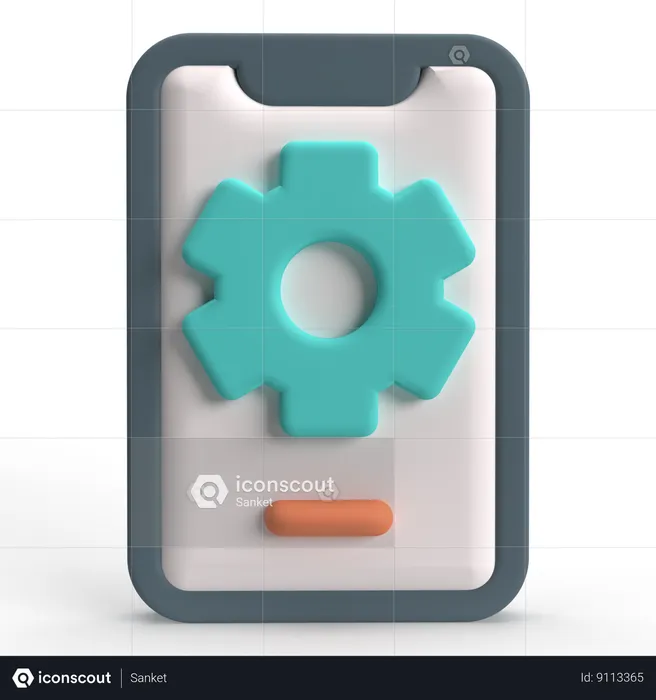 Phone Setting  3D Icon