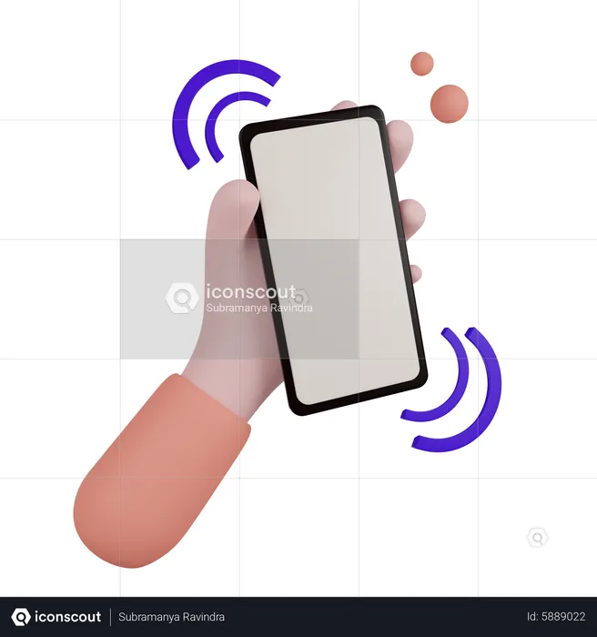 Phone Shaking  3D Icon