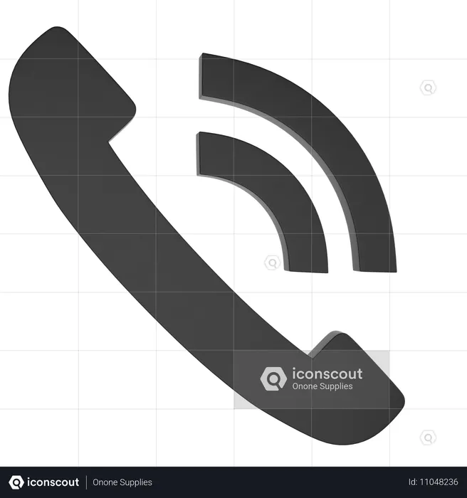 Phone Signal  3D Icon