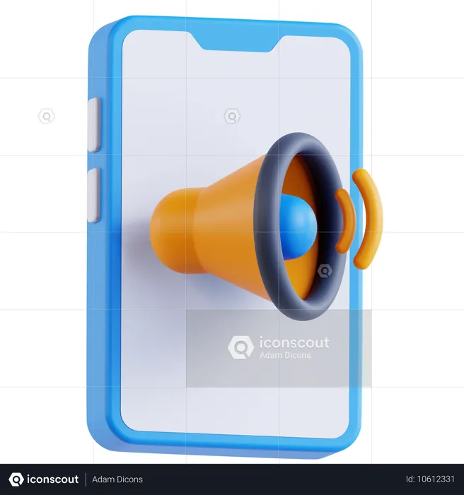 Phone sound  3D Icon