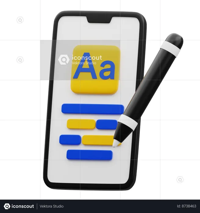 Phone Study  3D Icon