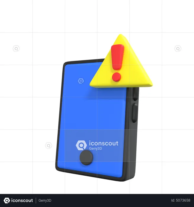 Phone Warning  3D Icon