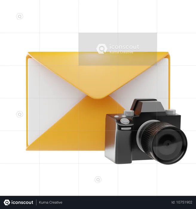 Email photo  3D Icon