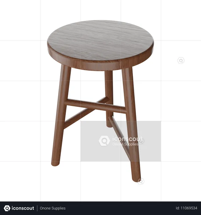 Tabouret de photographie  3D Icon