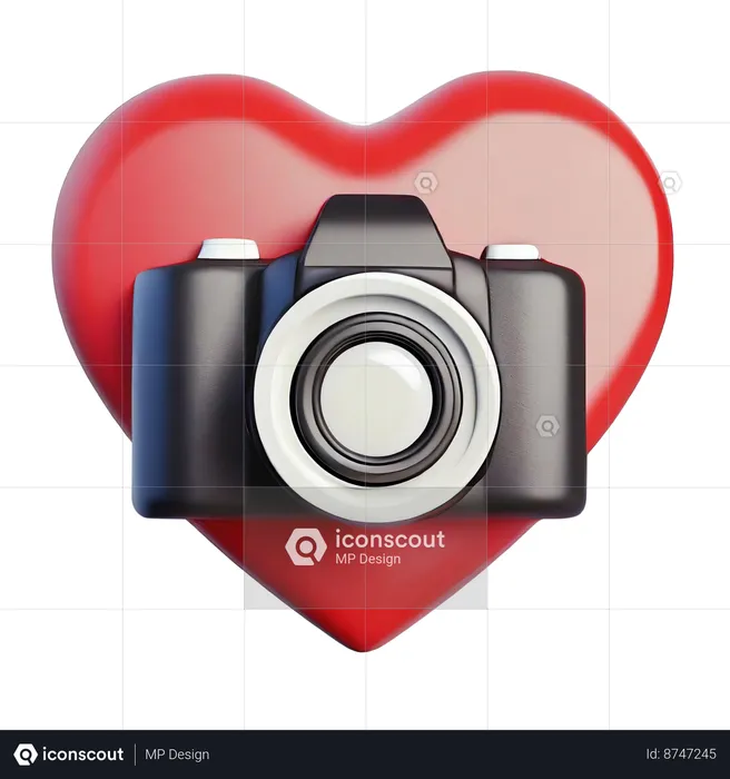 Photography Love  3D Icon