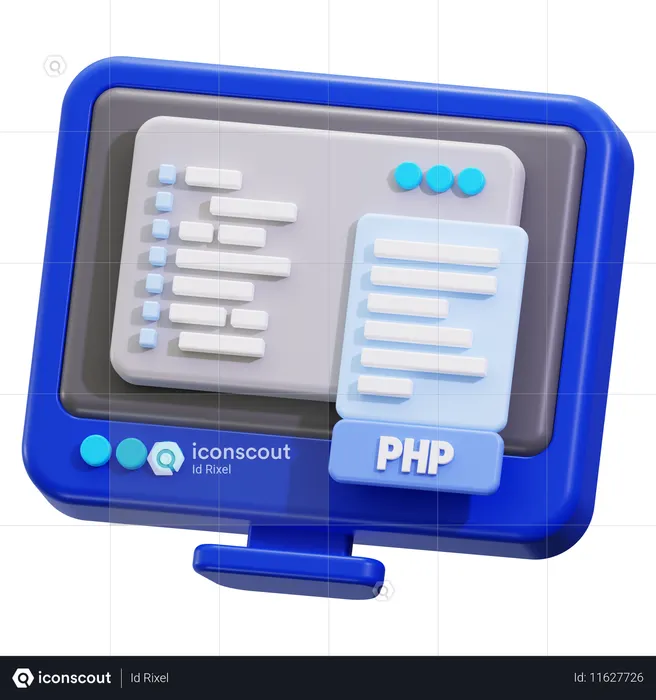Php  3D Icon