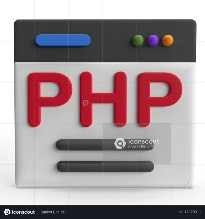PHP  3D Icon
