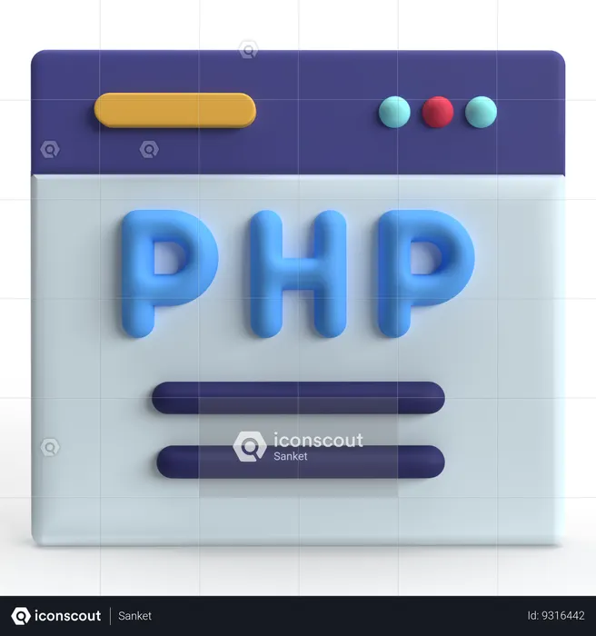PHP  3D Icon