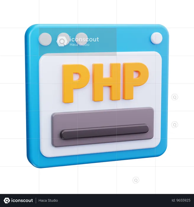 PHP-Code  3D Icon