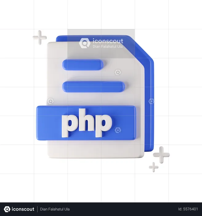 PHP-Datei  3D Icon