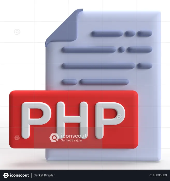 Phpファイル  3D Icon