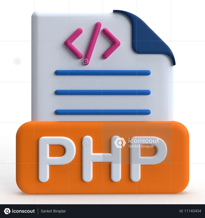 Phpファイル  3D Icon