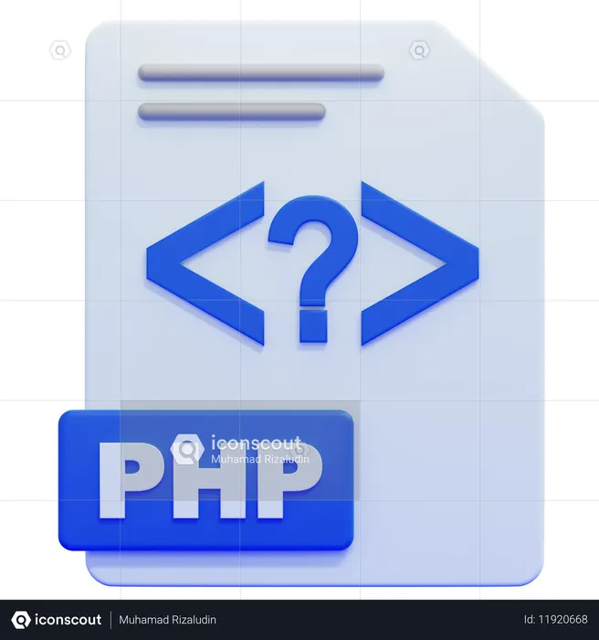 Php File  3D Icon