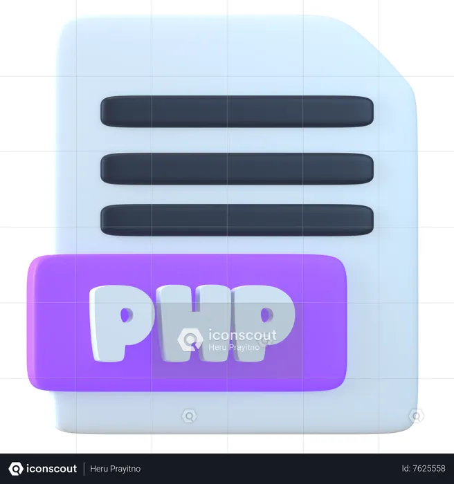 PHP File  3D Icon