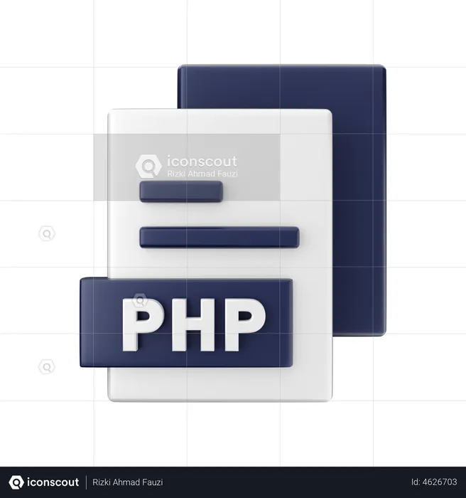 Php File  3D Illustration