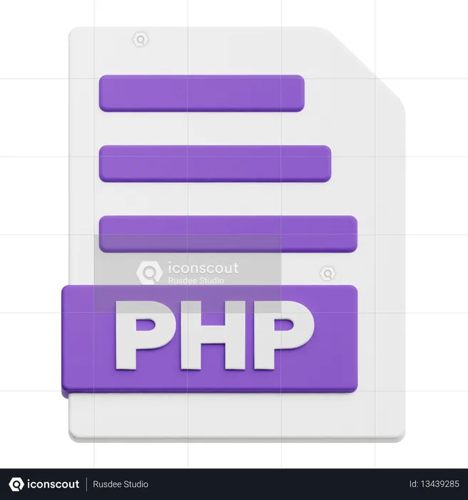 PHP File Format  3D Icon
