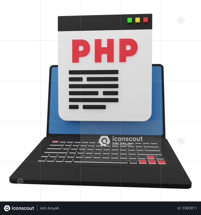 PHP-Codierung  3D Icon