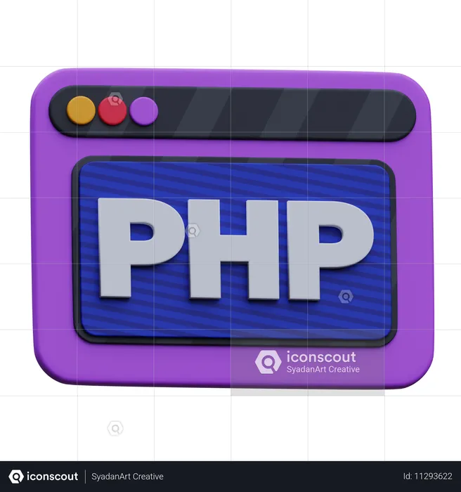 Php Website  3D Icon