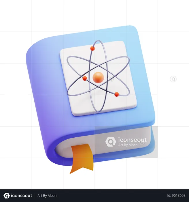Physics book  3D Icon