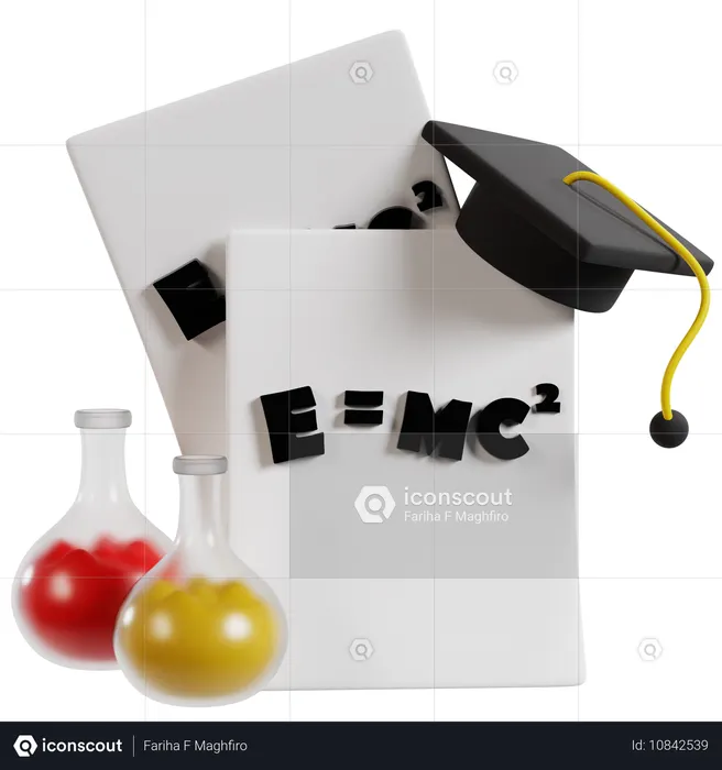 Physics Degree Achievement  3D Icon