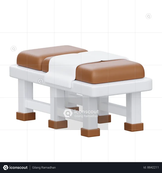 Physiotherapy Bed  3D Icon
