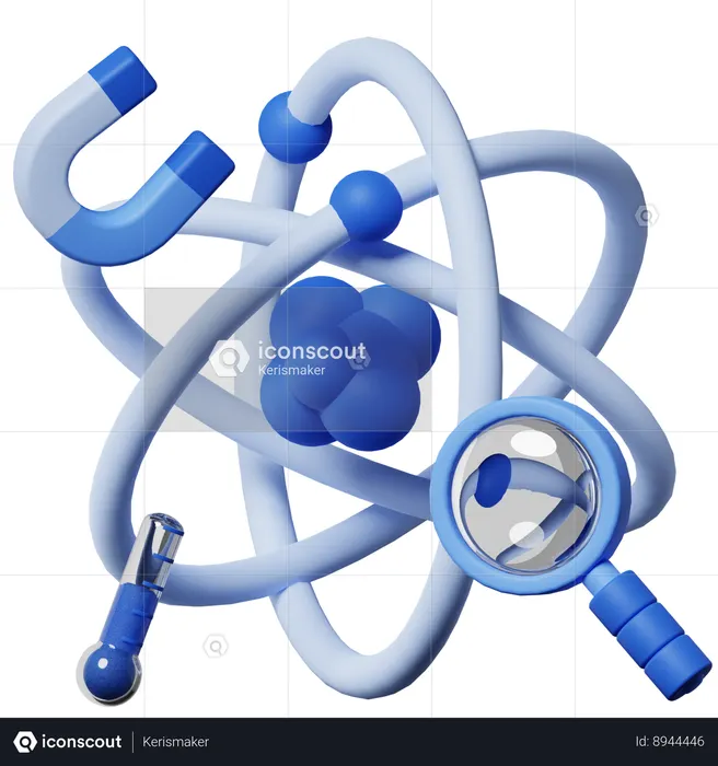 La physique  3D Icon