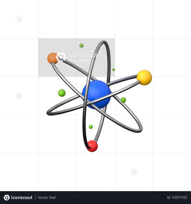 Physique moléculaire  3D Icon