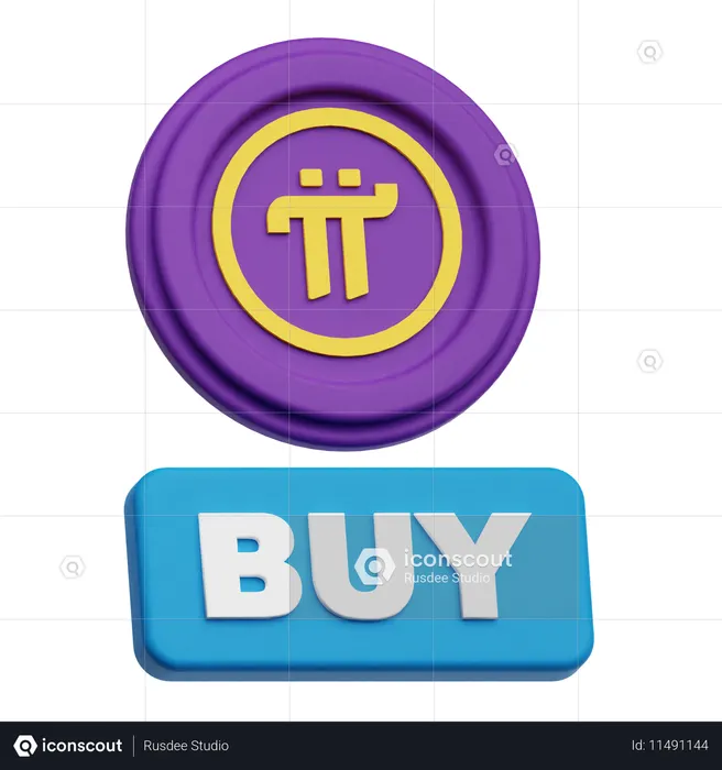 Pi Network Coin Buy  3D Icon