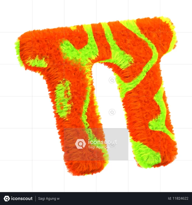 円周率記号  3D Icon