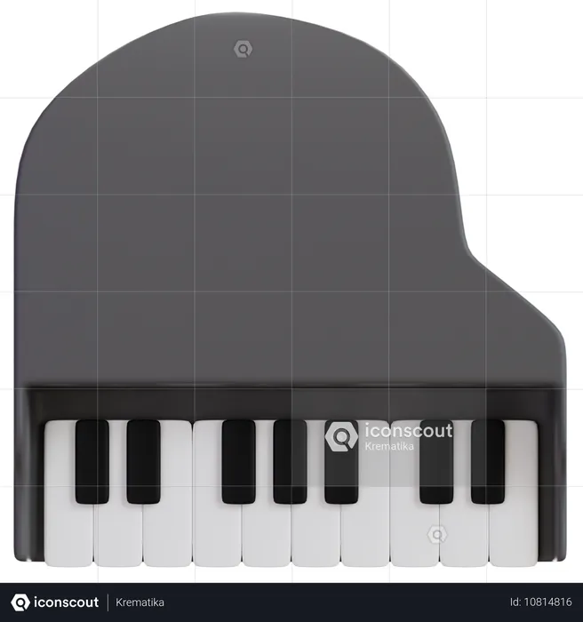 Piano  3D Icon