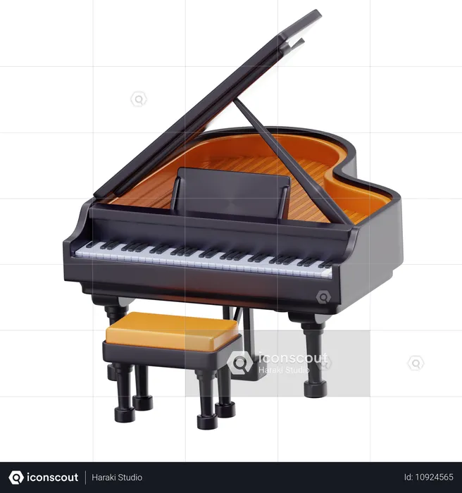 Piano  3D Icon