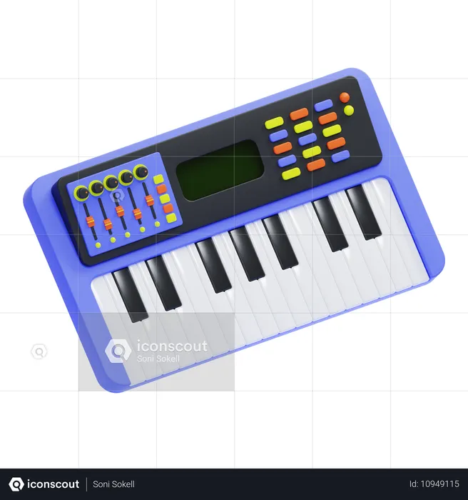 Piano  3D Icon