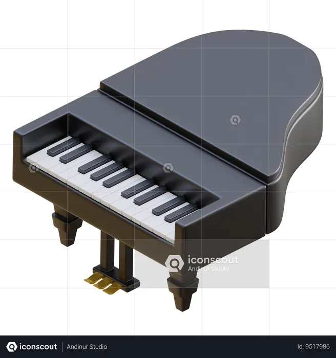 Piano  3D Icon