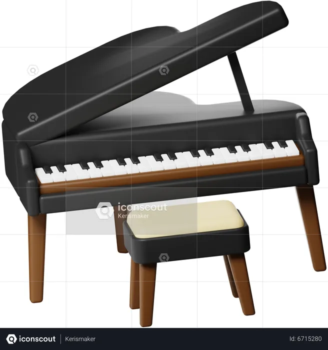 Piano  3D Icon