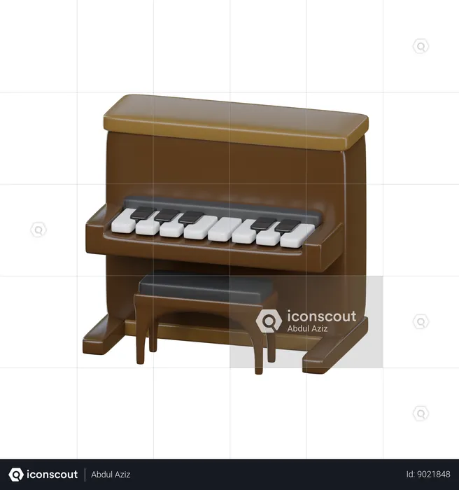 Piano  3D Icon