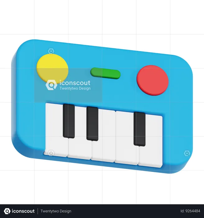 Piano  3D Icon